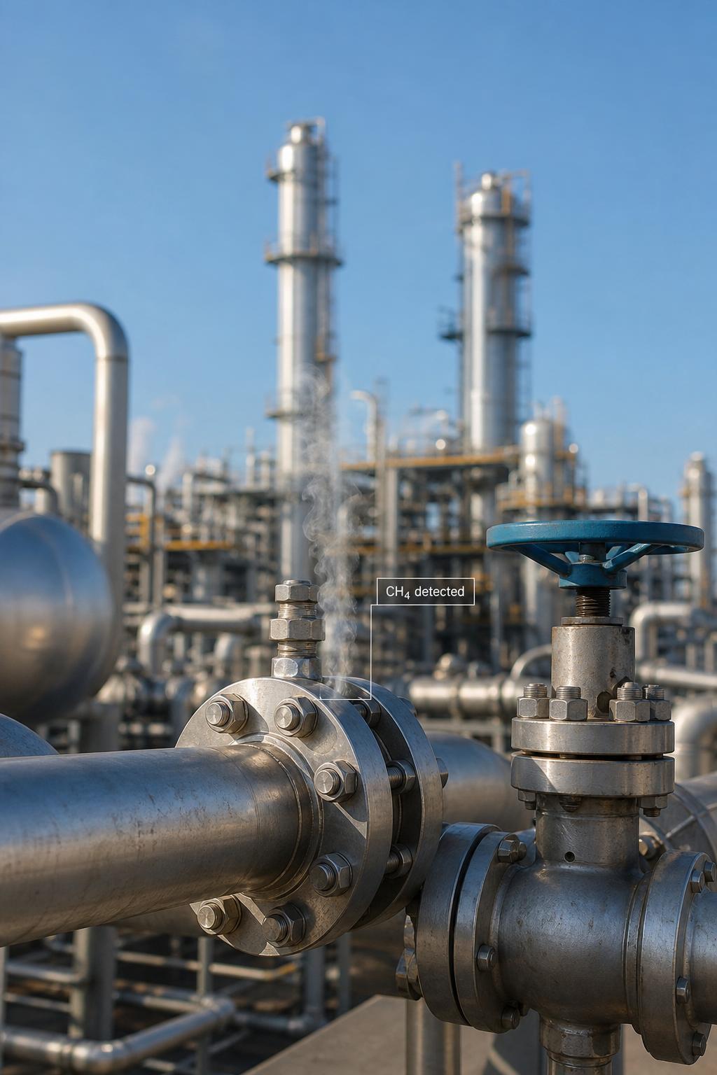Industrial refinery monitoring