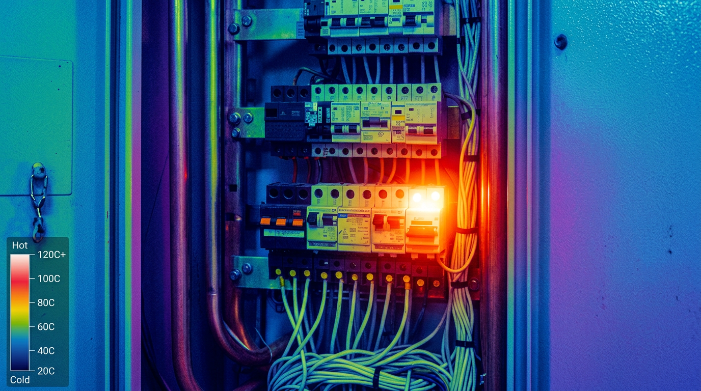 Electrical panel hotspot detection