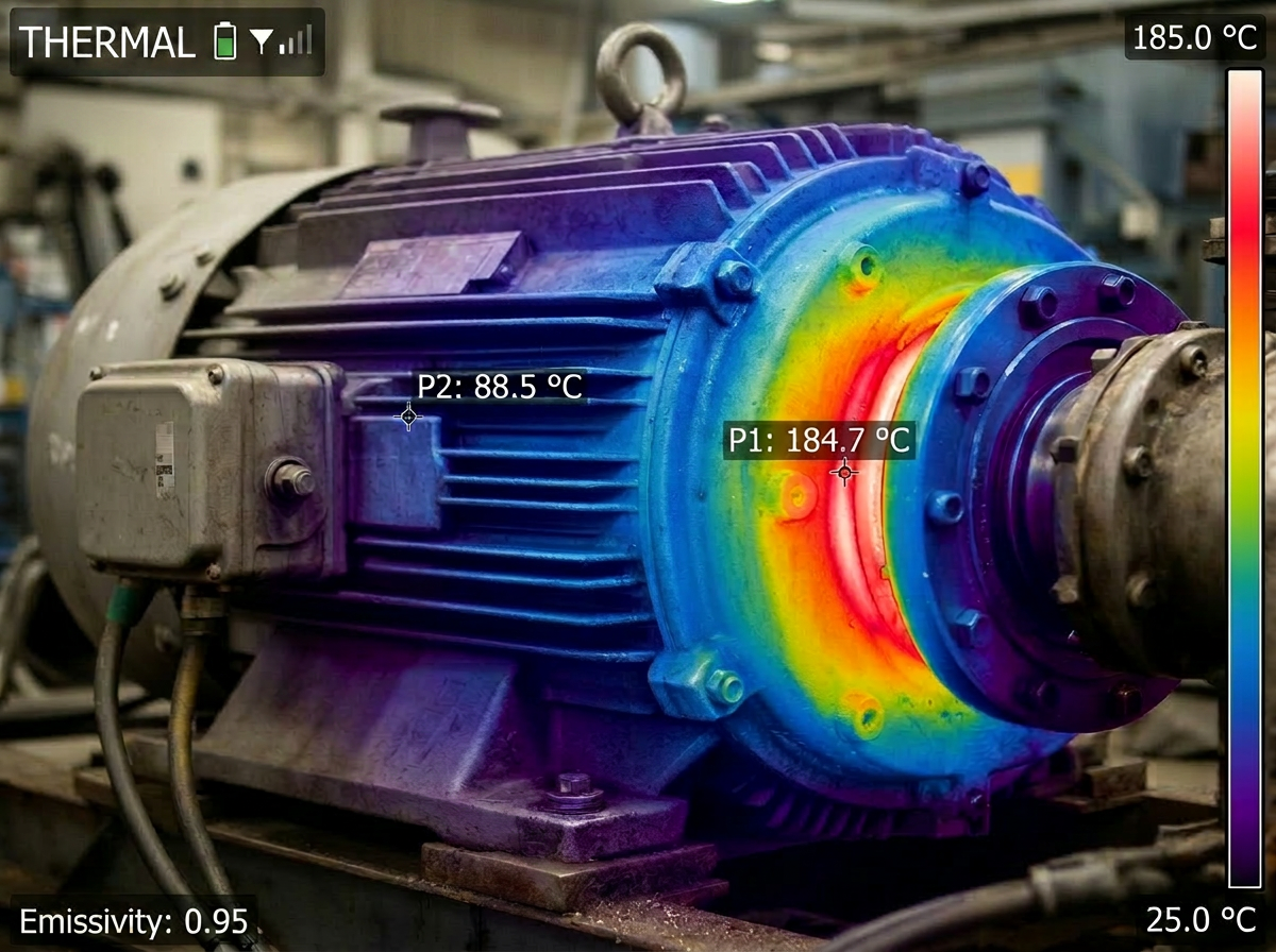 Warehouse forklift motor overheating